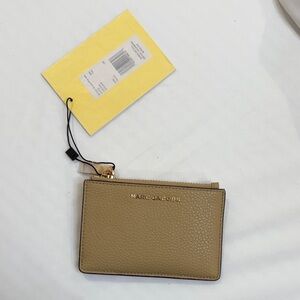 Marc Jacobs Beige Leather Card Holder